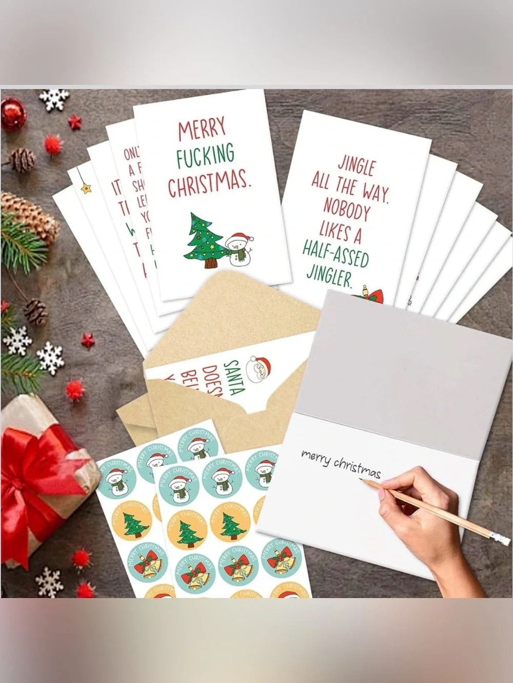 BUY NOW Funny Christmas Card w/Envelope - Pick 1